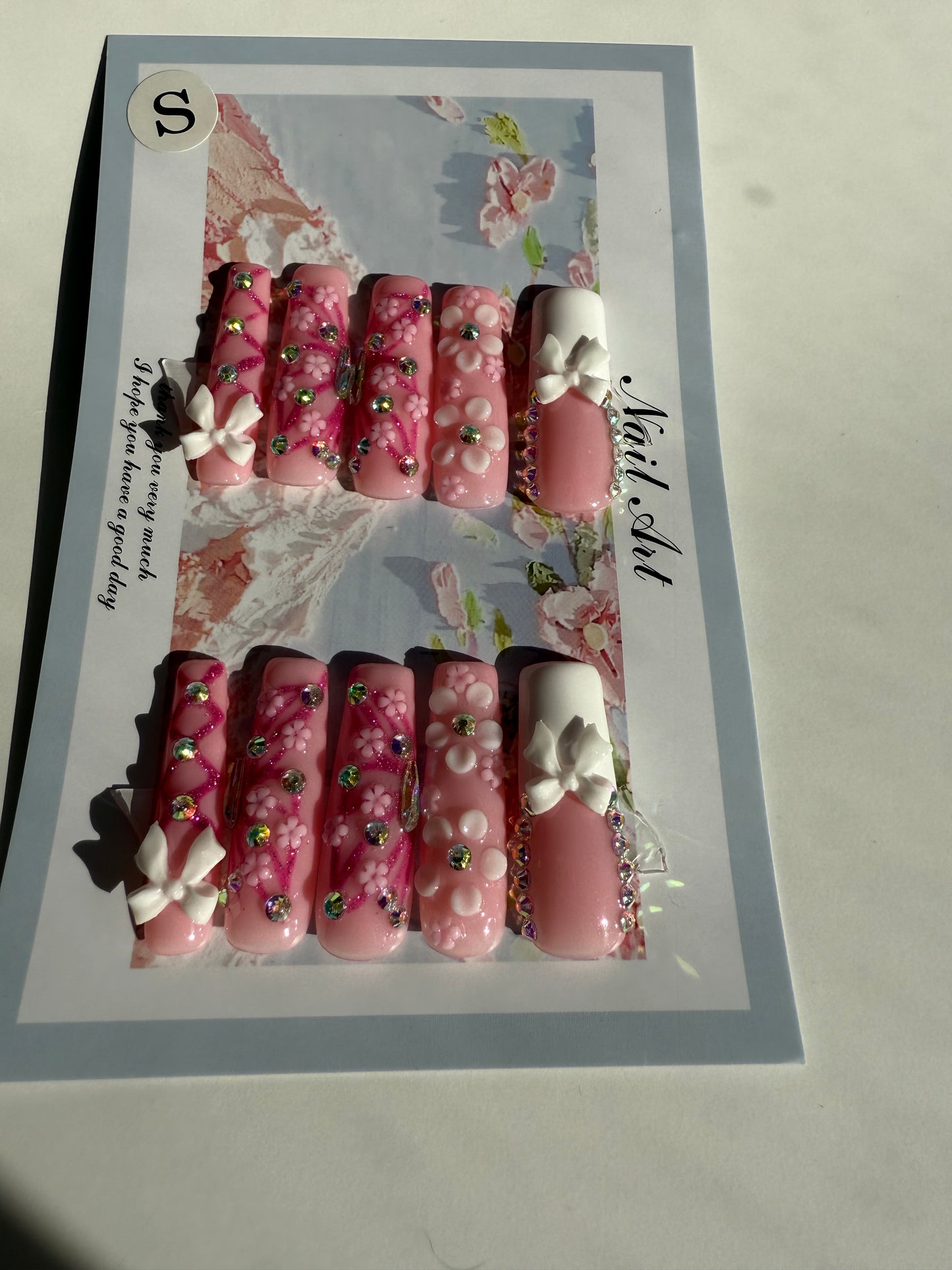 10 Pcs Handmade Press On Nails
